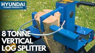 The 8 Tonne Vertical Electric Log Splitter That Makes Light Work of Winter Log Prep! The HYLS8000VE