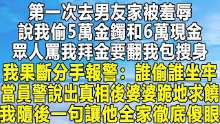 第一次去男友家被羞辱，說我偷5萬金鐲和6萬現金，眾人罵我拜金要翻我包搜身，我果斷分手報警：誰偷誰坐牢！當員警說出真相後婆婆跪地求饒！我隨後一句讓他全家徹底傻眼！#民间故事 #情感秘密 #情感 #分享