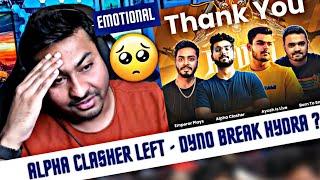 Dynamo Emotional Break Hydra ? | Alpha Clasher Hydra Members left