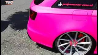 Performance cars Audi RS6 C7 Avant Folierung Pink Tuning