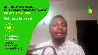 CCEM Testimonial  - Nnaemeka Okonkwo