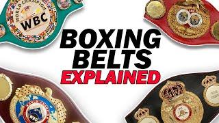 Boxing Belts Explained