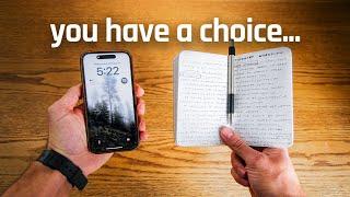 Put down your phone, pick up a notebook