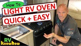 Light an RV oven pilot light, quick and easy guide.