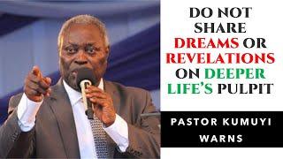 Pst Kumuyi Warns Deeper Life Pastors - No Personal Dreams or Private Revelations