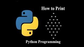 How to print Diamond shaped star "*" pattern using python | python tutorial for beginners