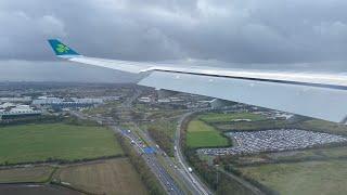 Aer Lingus Airbus A330-300 Landing in Dublin Airport (DUB)