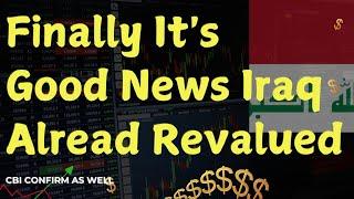 Iraqi Dinar-Surprise Announcement for Iraq Finally It's Good News Iraq Already Revalued 