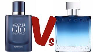 Armani Acqua di gio profondo Versus Azzaro Chrome extreme