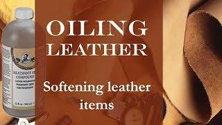 Applying Neatsfoot Oil on Leather and Why We Use It on Veg Tanned Leather - Edmonton leather craft