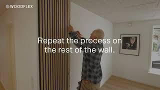 WOODFLEX Flexible Acoustic Wood Slat Wall Panels - Installation Using Glue