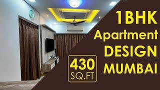 "1 BHK Apartment Design, Mumbai - 430 Sq.Ft" by CivilLane.com