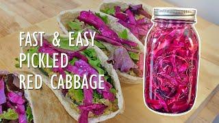 Simple Healthy Garnish | Pickled Red Cabbage | Starts With Kitchen