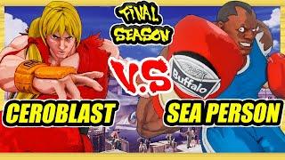 SFV CE  Ceroblast (Ken) vs Sea Person (Balrog)  Ranked Set  Street Fighter 5