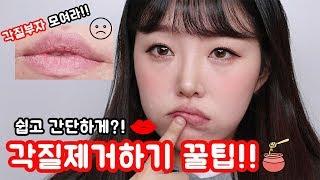 eng) 초간단 입술 각질제거 꿀팁 l How to remove the dead skin