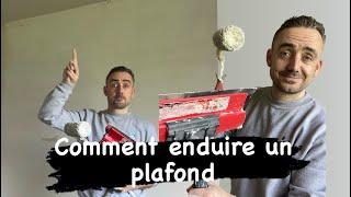 Enduire un plafond , vidéo explicative #enduire #enduit #peinture