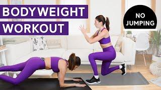 20-Min Bodyweight Workout (No Jumping, Quiet)