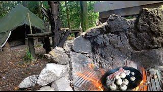 Bushcraft Base Camp | Carving & Cooking