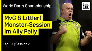 Es geht um die letzten Viertelfinal-Tickets: Tag 13 - Session 2 | Darts WM 25 | DAZN Highlights