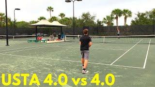 NTRP Rated 4.0 Men's Singles - Shane vs Juliano Clay Court Tennis Match | 4K