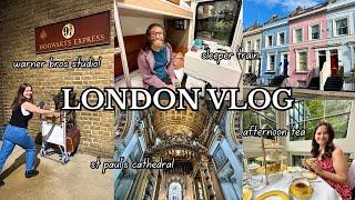 LONDON TRAVEL VLOG: harry potter studio tour, st. paul's cathedral, afternoon tea, sleeper train