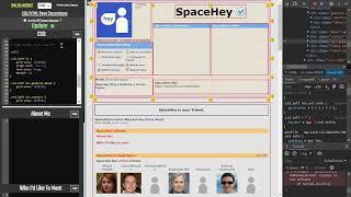 SpaceHey Vertical Grid Layout #1 (Left Column)