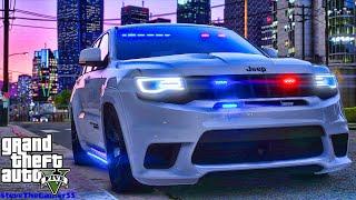 Playing GTA 5 As A POLICE OFFICER Gang Unit Patrol||  GTA 5 Lspdfr Mod|  4K