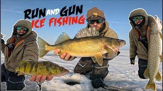 Ice Fishing JIGGING Walleyes, Pike & Perch + RUN AND GUN