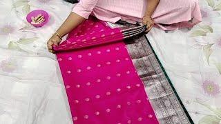 Quick and Easy Varamahalakshmi Saree Draping|How to drape saree for Varamahalakshmi