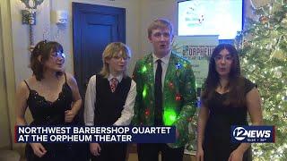 Northwest HS barbershop quartet performs at Orpheum Theater, prepares for international competiti...