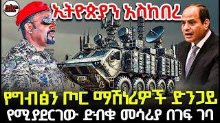 የግብፅን ጦር መሳሪያዎች ድንጋይ የሚያደርገው የሚያደርገው የሃገራችን አዲሱ አደገኛ መሳሪያ