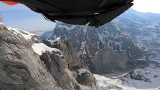 Eiger Ridge Wingsuit Flight POV