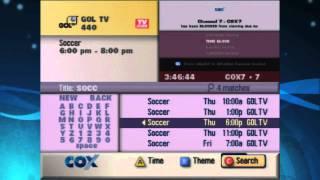 Cox Advanced Digital TV - How to search through listings (Non DVR)