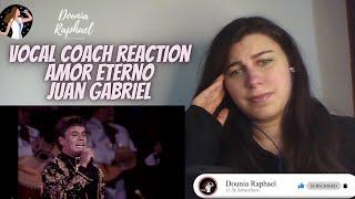 VOCAL COACH REACTION Juan Gabriel - Amor Eterno