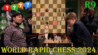 SUPER WIN!! Hikaru Nakamura vs Volodar Murzin || World Rapid Chess 2024 - R9