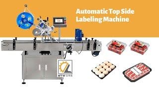 MTW filling machine fully automatic top side egg tray labeling machine market application labeler