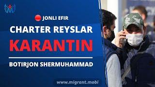 CHARTER REYSLAR VA KARANTIN