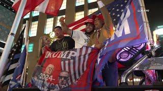 NYC Celebrations at Trump Tower after Trump Elected 47th President