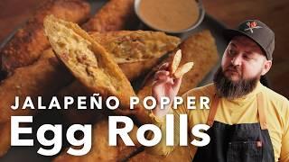 Jalapeno Popper Egg Rolls | Chef Tom X All Things Barbecue