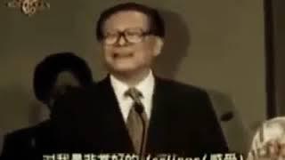 长者江泽民大秀粤语广东话唱京剧，太厉害！  美国访问，中美关系融洽蜜月期 #江泽民 #长者 #膜蛤