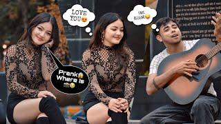 Beggar Singing For A Beautifull  Girl In Public | Prank In India | Shocking Reactions | Jhopdi K