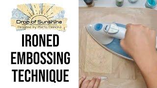  MINDBLOWING TECHNIQUE YOU MUST TRY! I ironed EMBOSSING to get these STUNNING results! #cardmaking