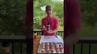 Smoked bacon wrapped salmon bites - Benton Palmer