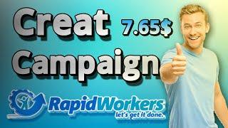 How to Creat a Campaign in Rapidworkers || Refer Task in Rapidworkers #rapidworkers #onlineearning