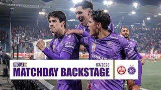 Matchday Backstage: GAK - Austria Wien 1:2 (03/2025) #violatv #faklive #veilchen