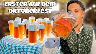 OKTOBERFEST - Ich versuche das erste BIER der WIESN zu trinken.