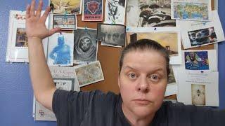 FlossTube #129: New Fabric! All You Can Eat Crab! Cross Stitching!