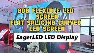 GOB Flexible LED Screen, Flat Splicing Curved LED Screen / EagerLED Indoor Flexible Soft LED Screen.