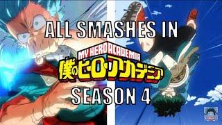 All Smashes from My Hero Academia Season 4 English Sub