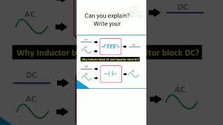 Why inductor block AC & Capacitor block DC?#a2z #eee #youtubeshorts #electrical #shorts #science